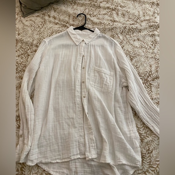 Universal Thread Tops Womens Gauze Button Down Worn Once Poshmark